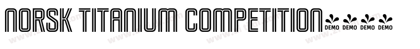 norsk titanium competition字体转换